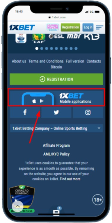 L-application 1xbet